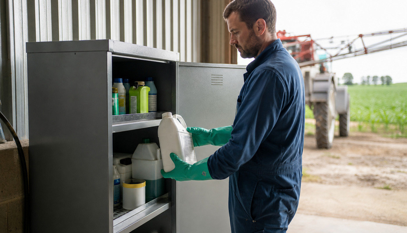 Sécurisez votre exploitation : adoptez l’armoire phytosanitaire sans fausse note